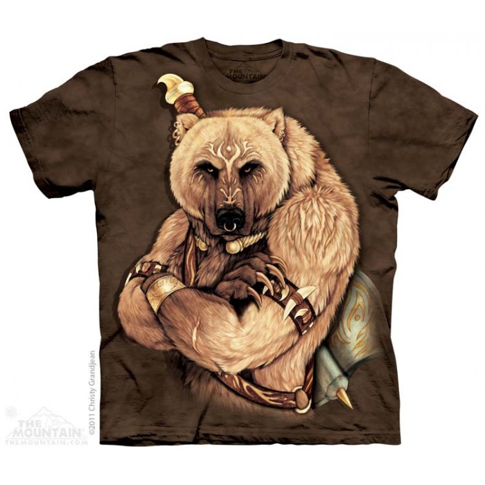 THE MOUNTAIN 3DT恤 动物图案T恤 部落熊 兽人