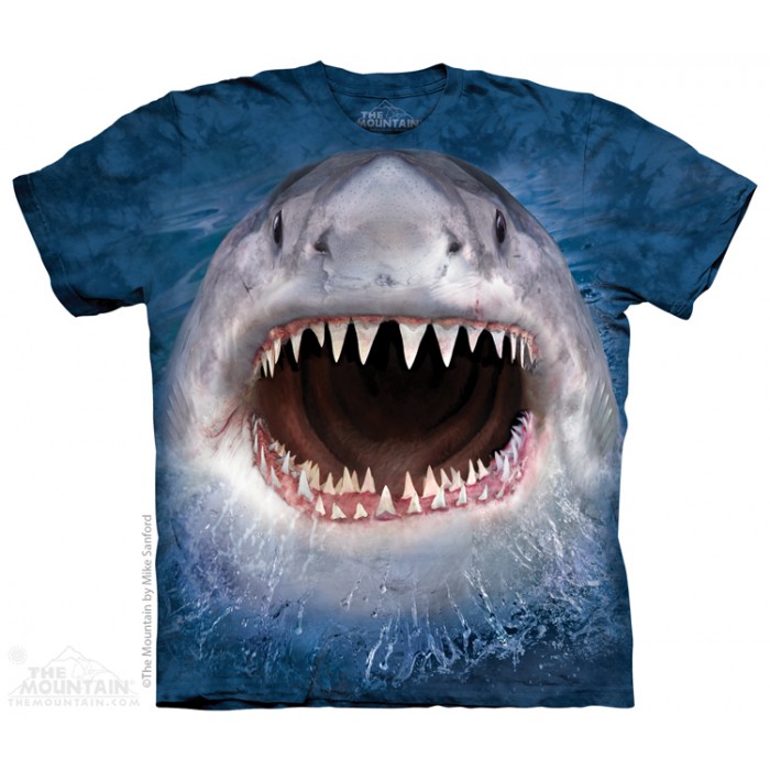 邪恶鲨鱼 WICKED NASTY SHARK 海洋动物T恤 THE MOUNTAIN 3DT恤（2015）