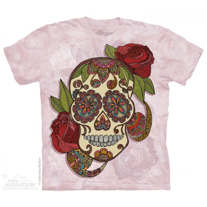 佩斯利花纹骷髅 PAISLEY SUGAR SKULL 骷髅图案T恤 THE MOUNTAIN 3DT恤（2015）