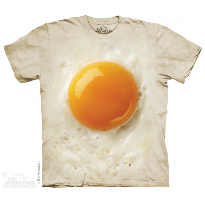 煎蛋 FRIED EGG 早餐 食物图案T恤 THE MOUNTAIN 3DT恤