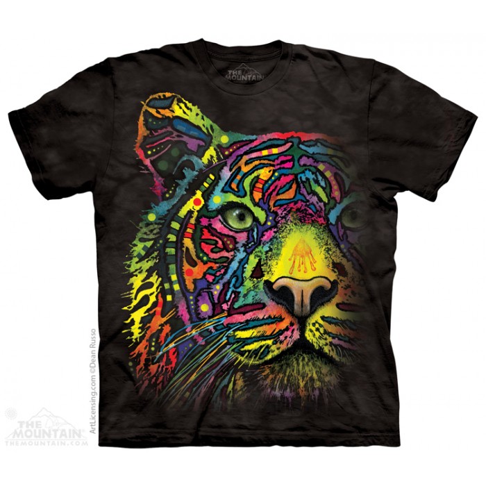 彩虹虎 Rainbow Tiger 猛兽图案T恤 THE MOUNTAIN 3DT恤（2015）