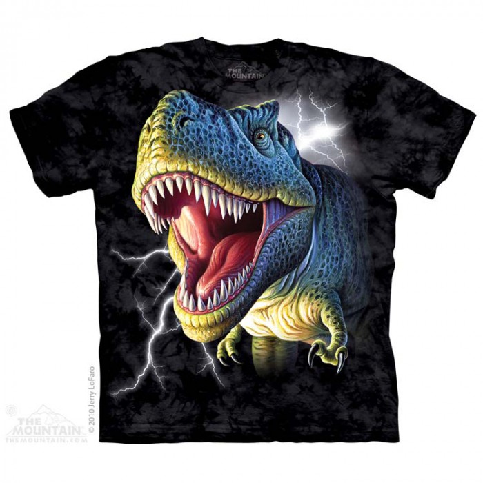 THE MOUNTAIN 3DT恤 恐龙图案T恤 闪电暴龙 远古生物|海洋