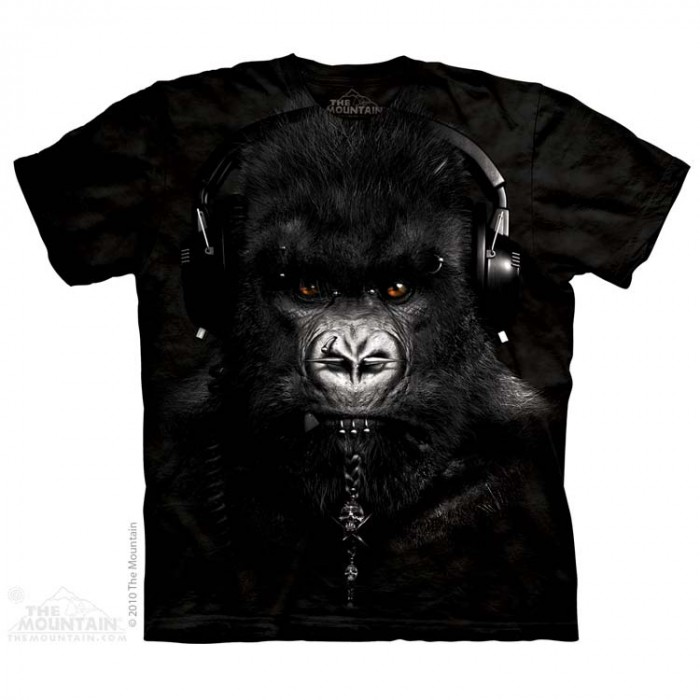THE MOUNTAIN 3DT恤 动物图案T恤 DJ黑猩猩 兽人