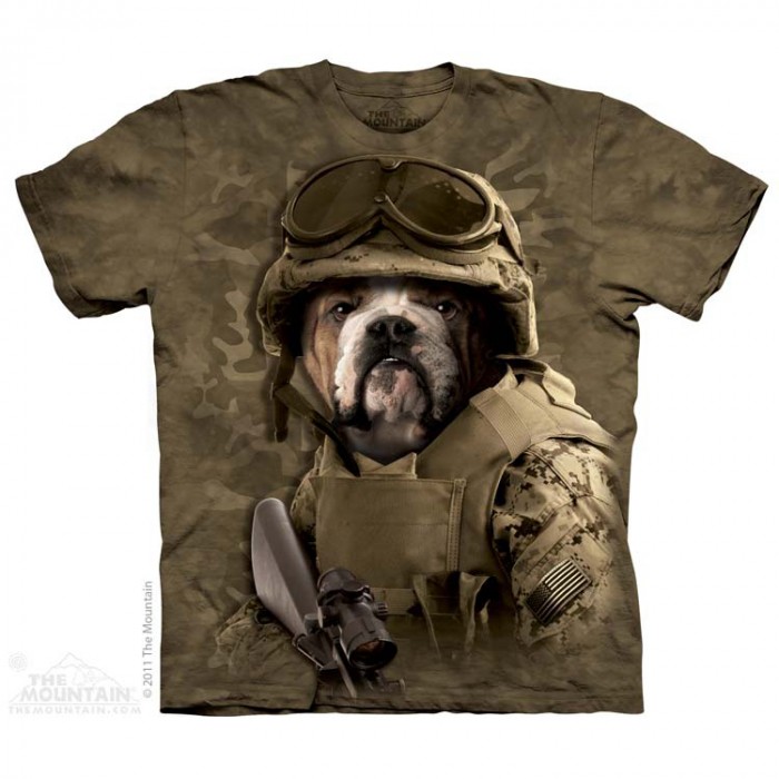 THE MOUNTAIN 3DT恤 动物图案T恤 战斗山姆 武装士兵