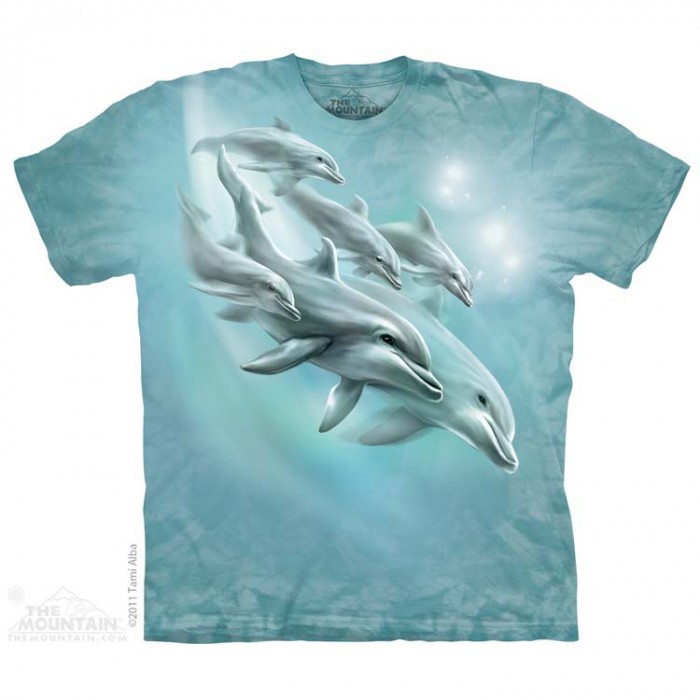 THE MOUNTAIN 3DT恤 海豚图案T恤 海豚潜水 远古生物|海洋