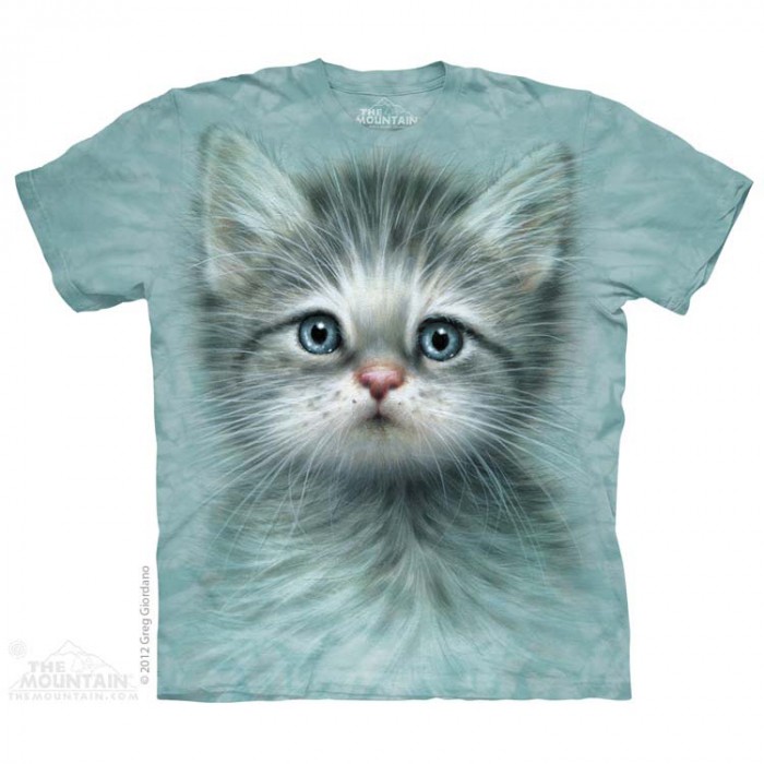 THE MOUNTAIN 3DT恤 猫图案T恤 蓝眼萌猫 猫咪
