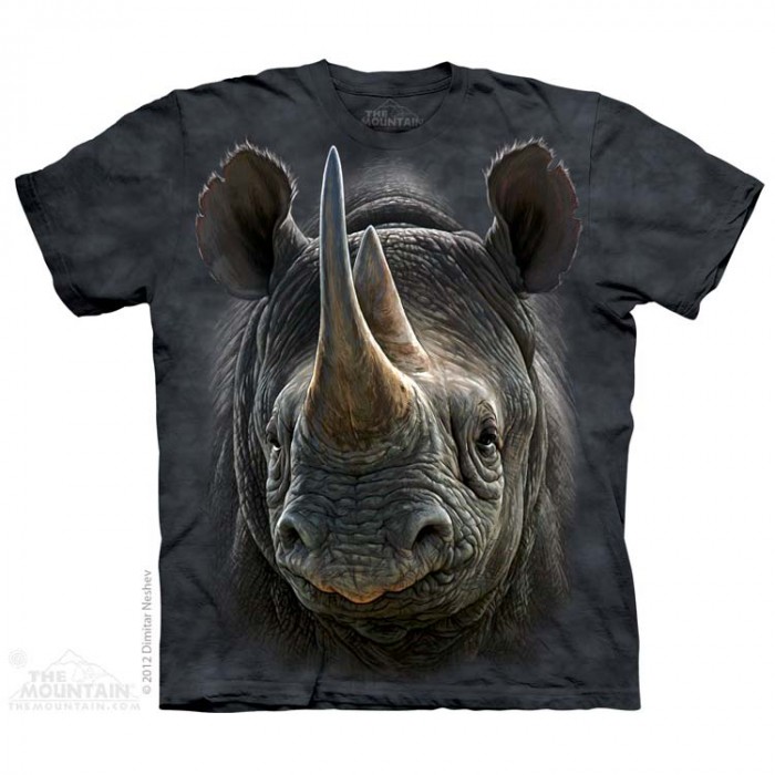 THE MOUNTAIN 3DT恤 动物图案T恤 犀牛 野生动物