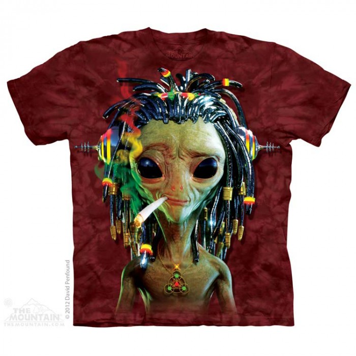 THE MOUNTAIN 3DT恤 外星人图案T恤 外星人 星空科幻