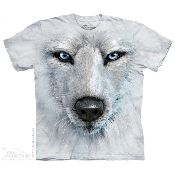 THE MOUNTAIN 3DT恤 动物图案T恤 白狼脸 虎豹狮-猛兽