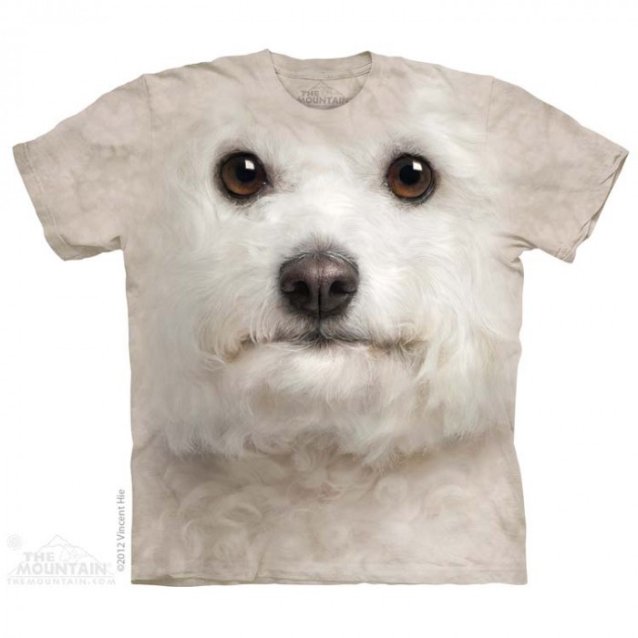 THE MOUNTAIN 3DT恤 狗图案T恤 比熊犬 狗