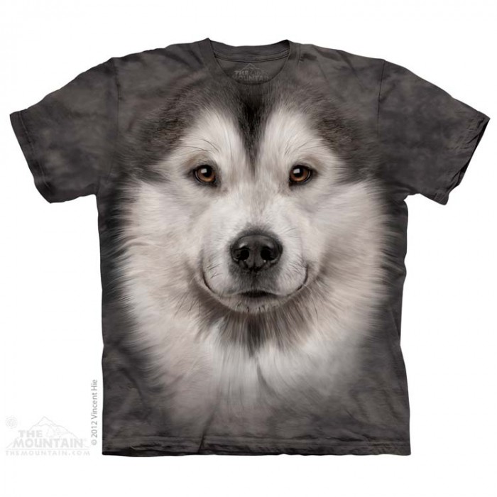 THE MOUNTAIN 3DT恤 狗图案T恤 阿拉斯加犬 狗