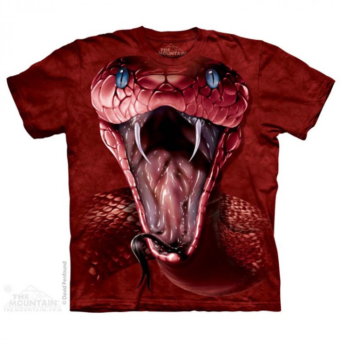 THE MOUNTAIN 3DT恤 蛇图案T恤 红曼巴蛇 野生动物