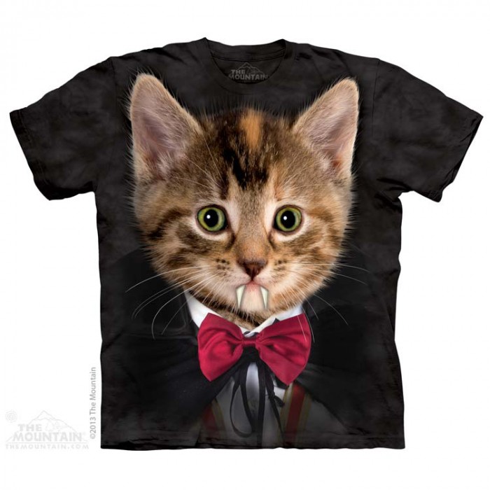 THE MOUNTAIN 3DT恤 猫图案T恤 吸血鬼猫咪 海盗|吸血鬼|龙