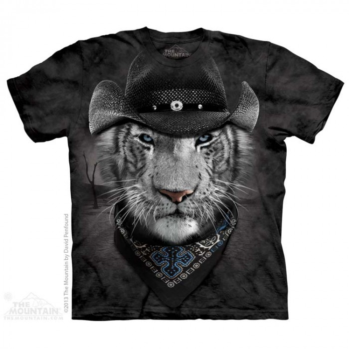 THE MOUNTAIN 3DT恤 动物图案T恤 牛仔白虎 兽人