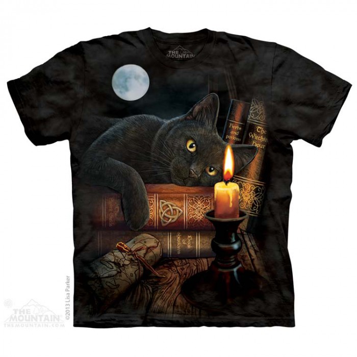 THE MOUNTAIN 3DT恤 猫图案T恤 黑猫女巫 猫咪