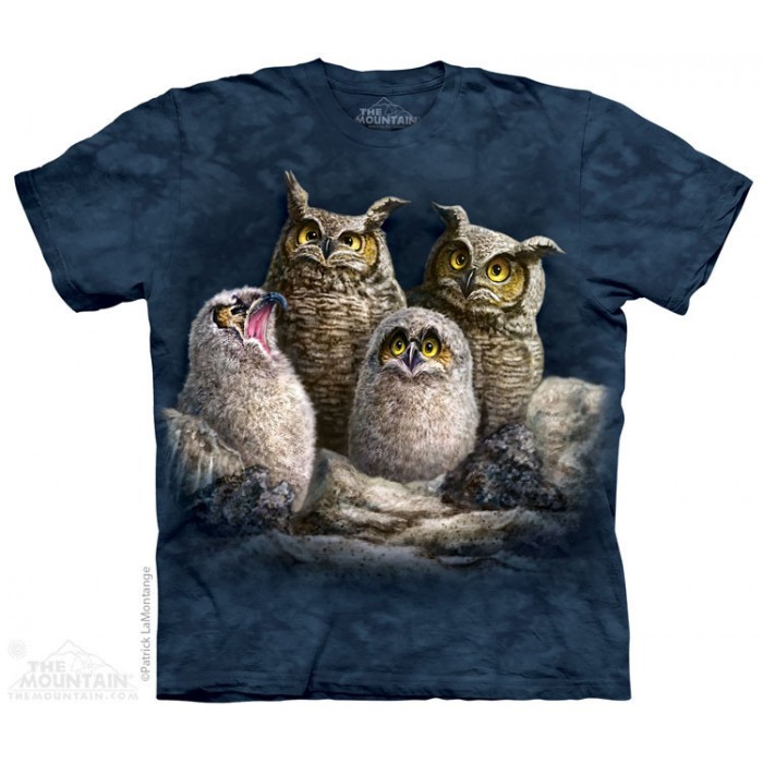 猫头鹰伐木累 OWL FAMILY 鸟类图案T恤 THE MOUNTAIN 3DT恤（2016）| TMTEE.com