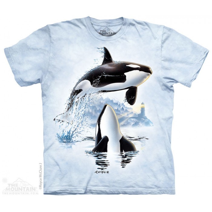 鲸鱼跃起 UP AND OVER 海洋动物T恤 THE MOUNTAIN 3DT恤（2016）| TMTEE.com