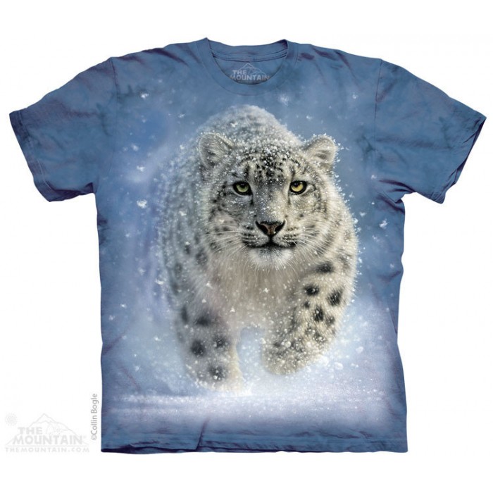 雪中魅影 SHOW GHOST 雪豹图案T恤 THE MOUNTAIN 3DT恤（2016）| TMTEE.com