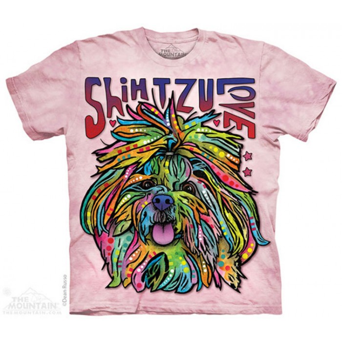 爱心西施犬 SHITZU LUV 狗狗图案T恤 THE MOUNTAIN 3DT恤（2016）| TMTEE.com
