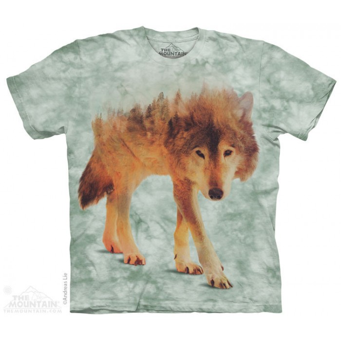森林与狼 FOREST WOLF 动物图案T恤 THE MOUNTAIN 3DT恤（2016）| TMTEE.com
