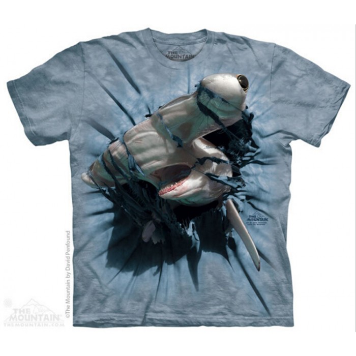 锤头鲨突破 HAMMERHEAD BT  鲨鱼图案T恤 THE MOUNTAIN 3DT恤（2016）| TMTEE.com