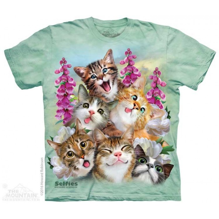 猫咪自拍 Kittens Selfie 宠物猫图案T恤 THE MOUNTAIN 3DT恤 (2017) | TMTEE.com
