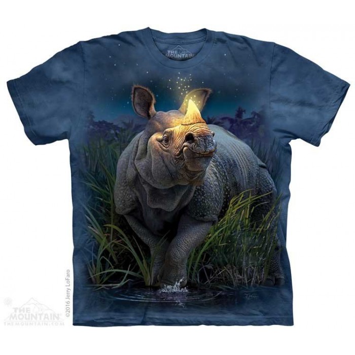 大独角犀 Rhinoceros Unicornis 野生动物T恤 THE MOUNTAIN 3DT恤 (2017) | TMTEE.com