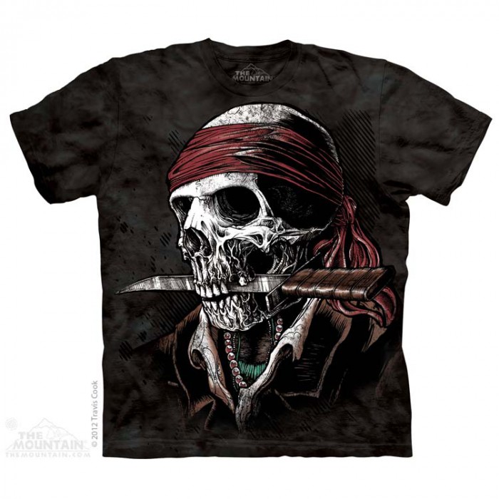 THE MOUNTAIN 3DT恤 骷髅图案T恤 不死海盗 经典骷髅