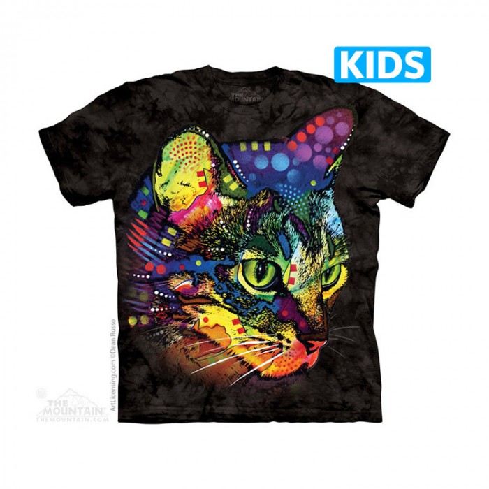 神秘的凝视 MYSTERIO GAZE - Kids 宠物 猫图案T恤  美国THE MOUNTAIN 3DT恤(2015)【少女|儿童】| TMTEE.com