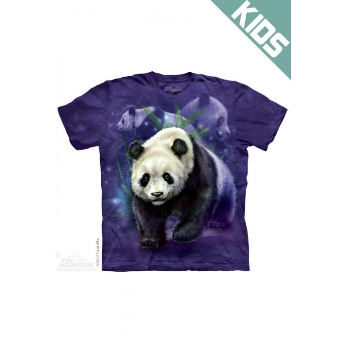 三只熊猫PANDA COLLAGE - Kids动物图案T恤 THE MOUNTAIN 3DT恤【少女|儿童】