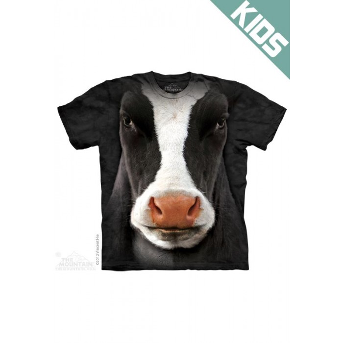 黑牛Black Cow Face - Kids动物图案T恤 THE MOUNTAIN 3DT恤【少女|儿童】