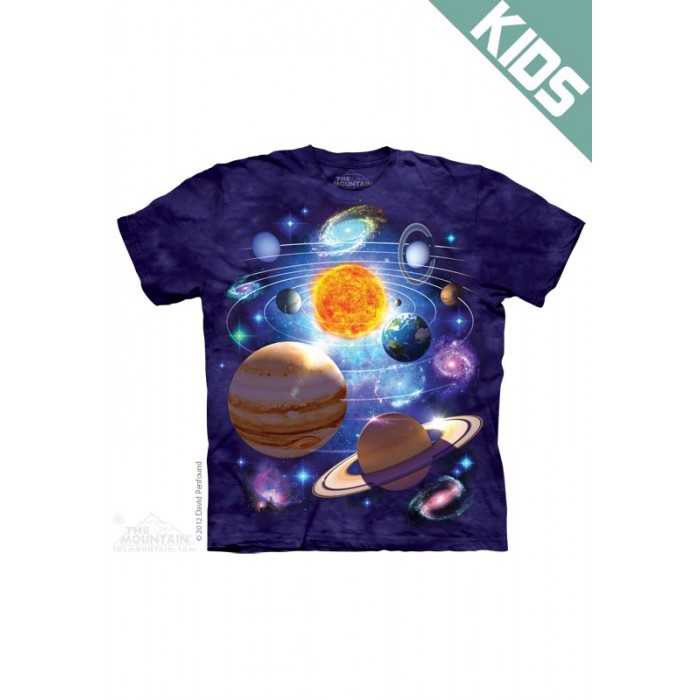 你在这里YOU ARE HERE - Kids科幻星球图案T恤 THE MOUNTAIN 3DT恤【少女|儿童】