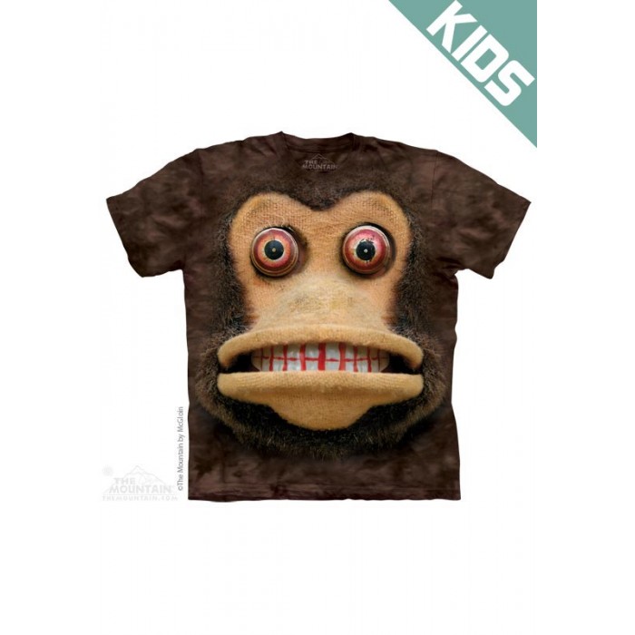 大脸铜钹猴BIG FACE CYMBAL MONKEY - Kids 卡通动物图案T恤 THE MOUNTAIN 3DT恤【少女|儿童】
