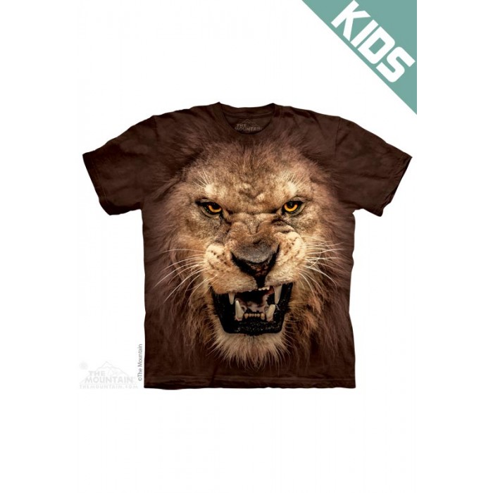咆哮狮子BF ROARING LION - Kids 猛兽狮子图案T恤 美国THE MOUNTAIN 3DT恤【少女|儿童】|TMTEE.com