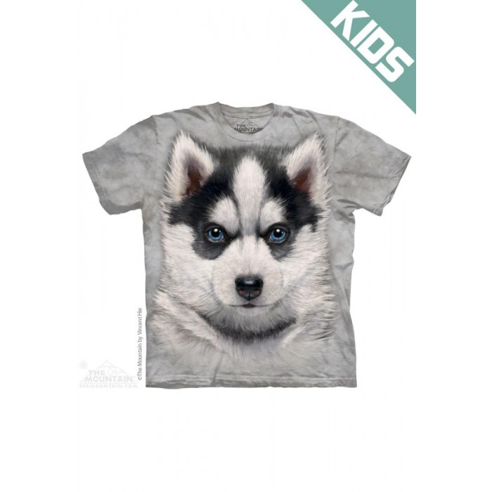 哈士奇幼犬SIBERIAN HUSKY PUPPY - Kids宠物图案T恤 THE MOUNTAIN 3DT恤【少女|儿童】
