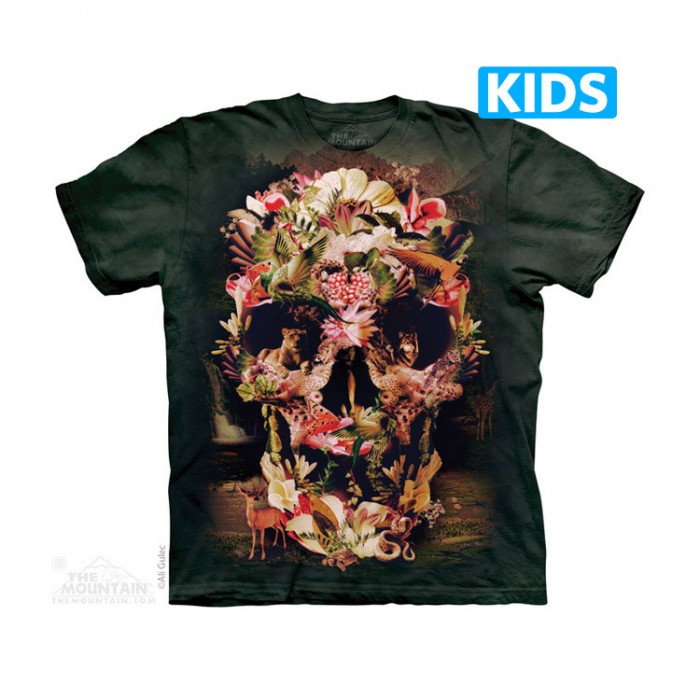 丛林骷髅 JUNGLE SKULL - Kids 骷髅T恤 美国 THE MOUNTAIN 3DT恤(2015)【少女|儿童】|TMTEE.com