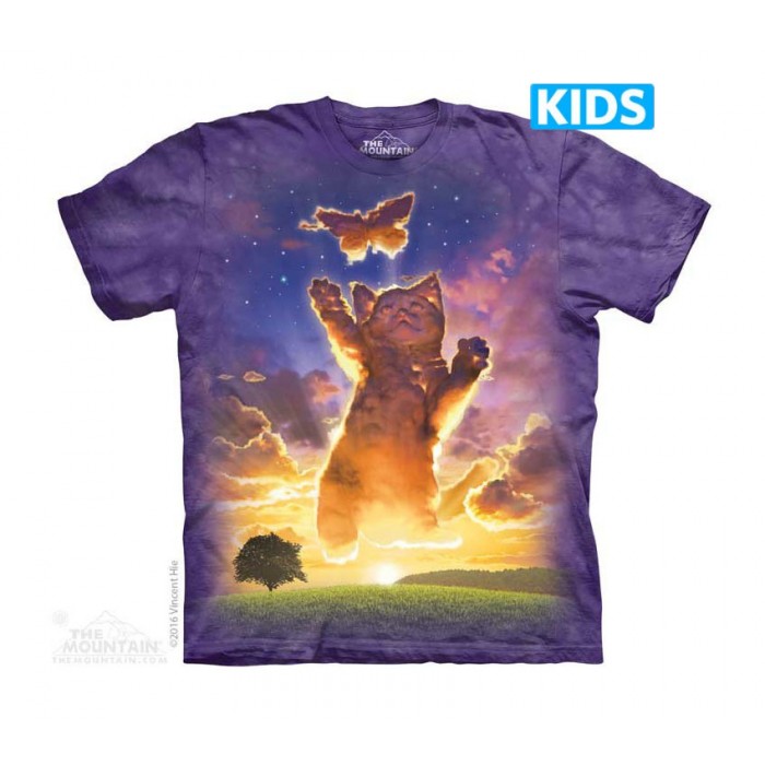 猫咪云朵 Kitten Cloud -Kids 猫咪图案T恤 THE MOUNTAIN 3DT恤【少女|儿童】(2017) | TMTEE.com