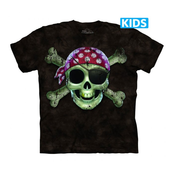 快活海盗 Jolly Pirate -Kids 骷髅T恤 THE MOUNTAIN 3DT恤【少女|儿童】(2017) | TMTEE.com