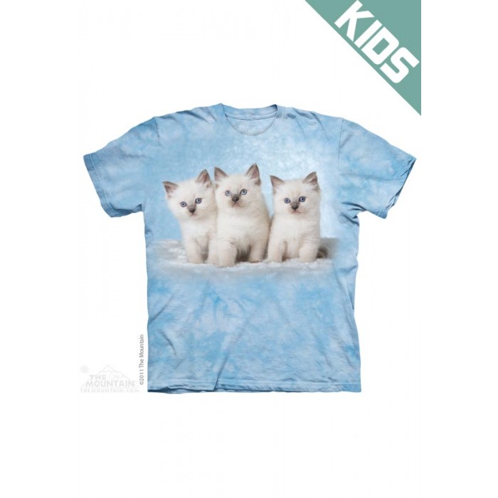 云上小猫CLOUD KITTENS - Kids 宠物图案T恤 THE MOUNTAIN 3DT恤【少女|儿童】