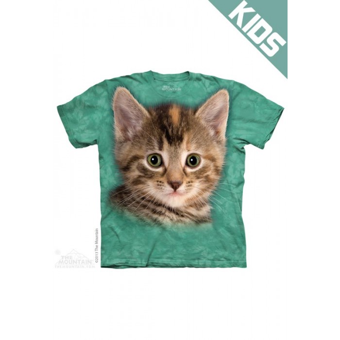 虎斑小猫STRIPED KITTEN - Kids猫咪图案T恤 THE MOUNTAIN 3DT恤【少女|儿童】