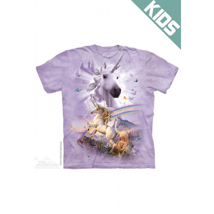 双彩独角兽DBL RAINBOW UNICORN - Kids魔幻图案T恤 THE MOUNTAIN 3DT恤【少女|儿童】