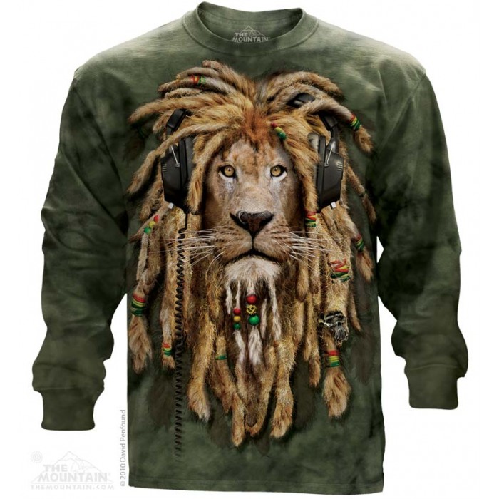 DJ狮子 DJ Jahman LS  动物图案长袖T恤 THE MOUNTAIN 3D长袖T恤