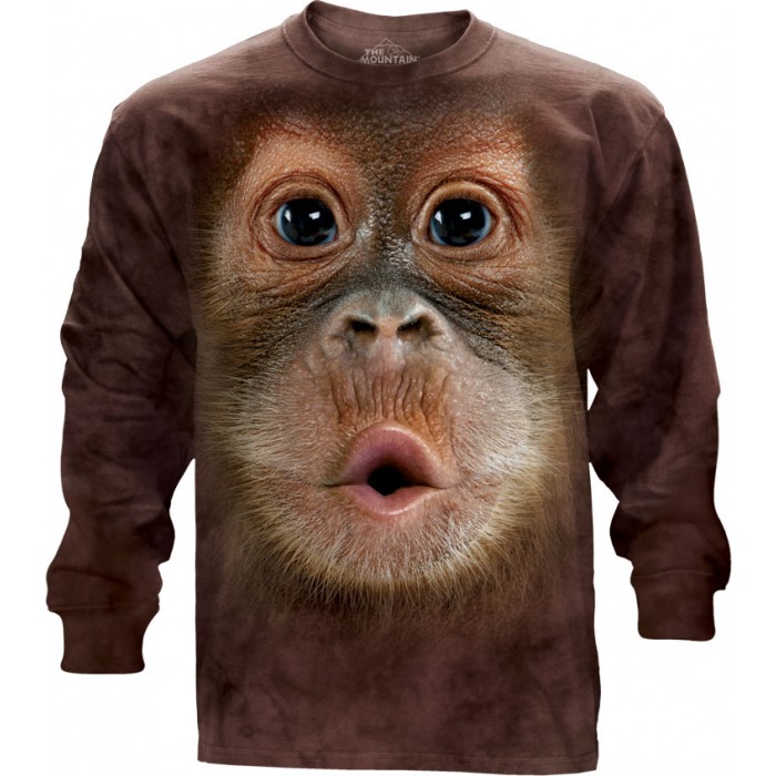 小猩猩 BF Baby Orangutan LS  动物图案长袖T恤 THE MOUNTAIN 3D长袖T恤