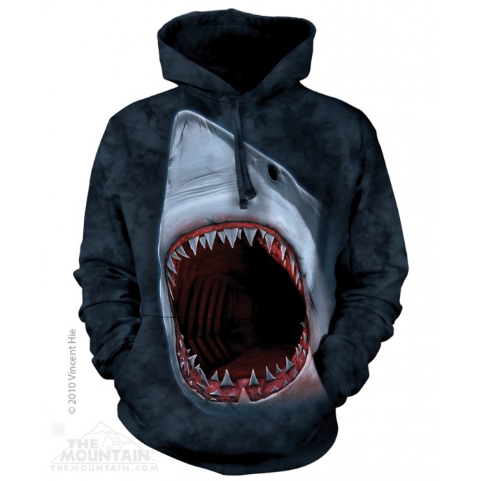 血盆大口 SHARK BITE HOODIE  鲨鱼图案卫衣 THE MOUNTAIN 3D卫衣