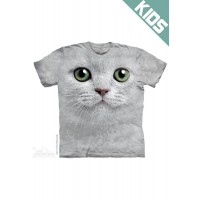 绿眼睛GREEN EYES FACE - Kids猫咪图案T恤 THE MOUNTAIN 3DT恤【少女|儿童】