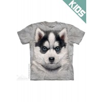 哈士奇幼犬SIBERIAN HUSKY PUPPY - Kids宠物图案T恤 THE MOUNTAIN 3DT恤【少女|儿童】