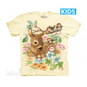 小鹿 BABY DOE -Kids 可爱动物T恤 THE MOUNTAIN 3DT恤【少女|儿童】