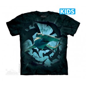 锤头鲨漩涡 HAMMERHEAD SWIRL -Kids 鲨鱼图案T恤 THE MOUNTAIN 3DT恤【少女|儿童】