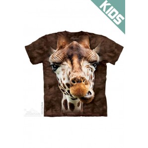 长颈鹿 GIRAFFE -Kids野生动物图案T恤 THE MOUNTAIN 3DT恤【少女|儿童】