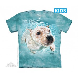水下狗科里 Underwater Corey -Kids 宠物狗T恤 THE MOUNTAIN 3DT恤【少女|儿童】